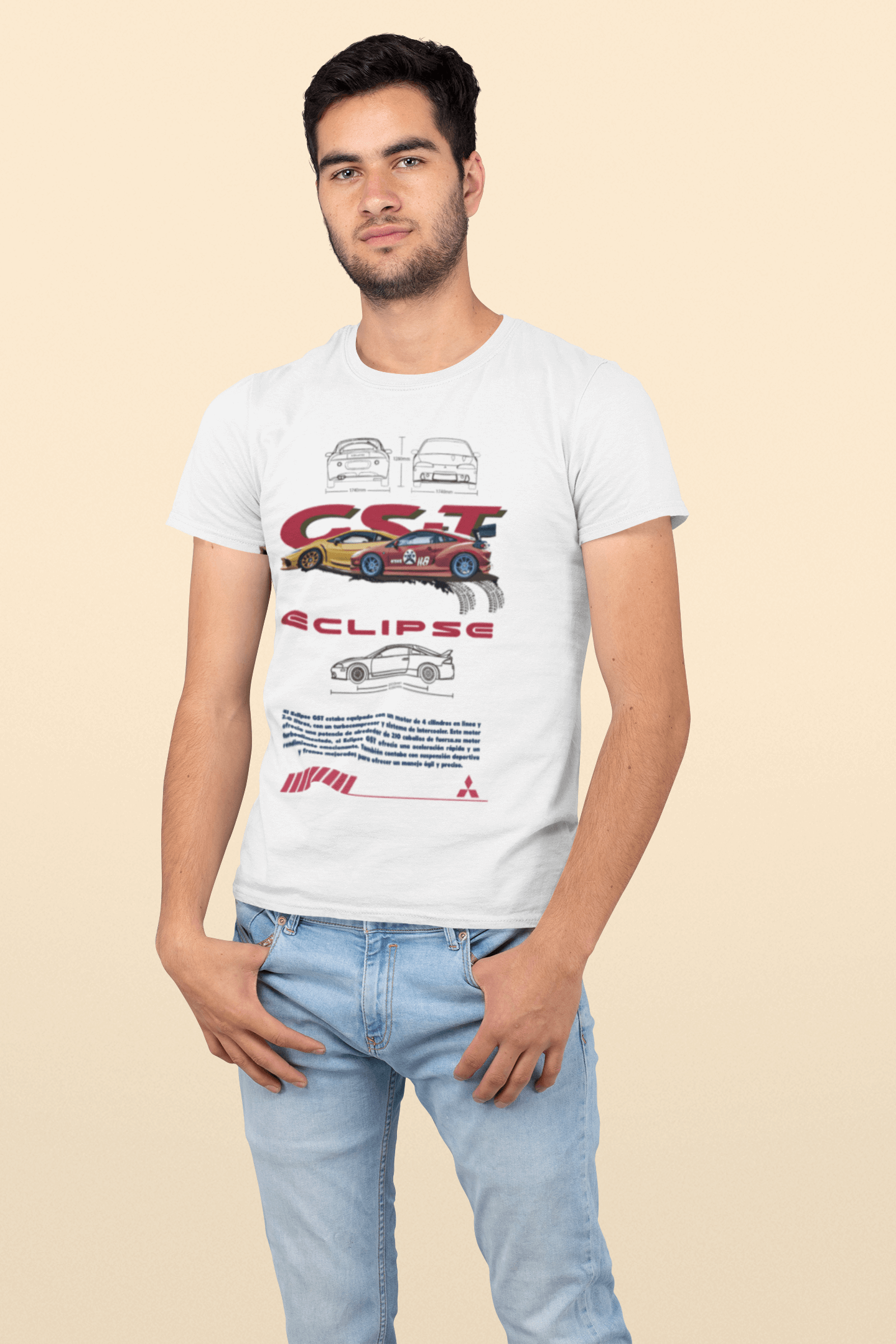 Mitsubishi Eclipse GST Graphic T-Shirt — Racing Poster Artwork