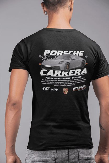 Porsche 911 Carrera GTS Graphic T-Shirt — Racing Poster Artwork