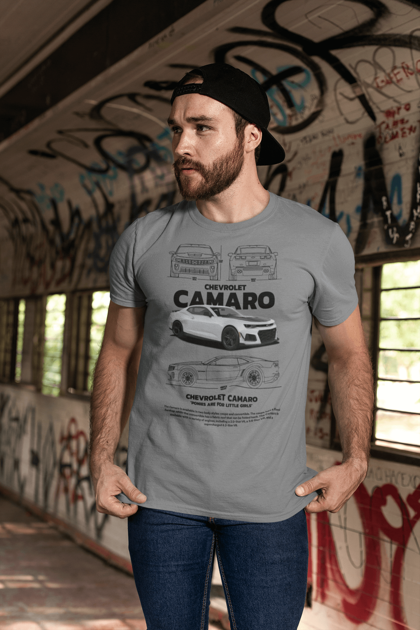 Custom Chevrolet Camaro Technical Poster Tee - Personalized Bowtie Muscle Graphic Shirt