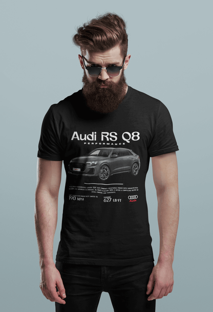 Audi RS Q8 Graphic T‑Shirt — Performance Poster Artwork