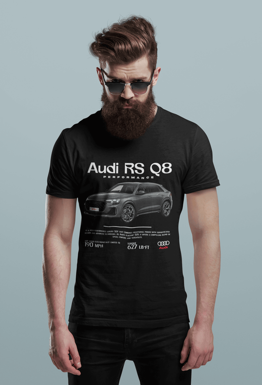 Audi RS Q8 Graphic T‑Shirt — Performance Poster Artwork