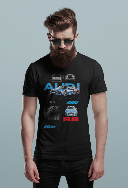 Audi R8 Graphic T-Shirt — Car Illustration