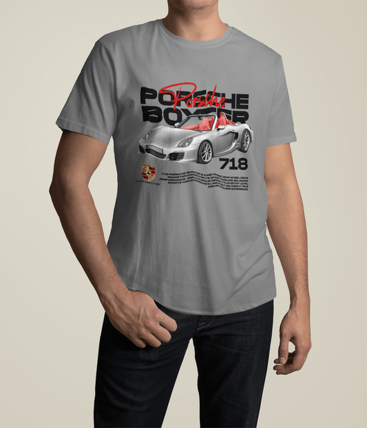 Porsche 718 Boxster Graphic T-Shirt — Photo Poster Artwork