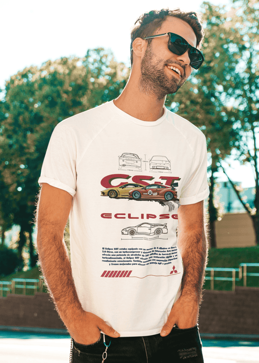 Mitsubishi Eclipse GST Graphic T-Shirt — Blueprint Style