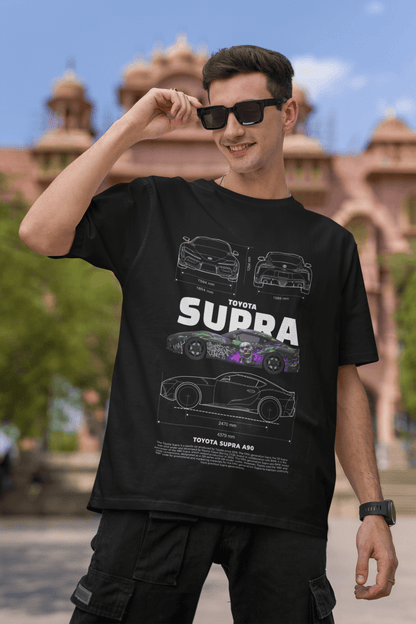 Toyota Supra A90 Graphic T-Shirt — Graffiti Blueprint