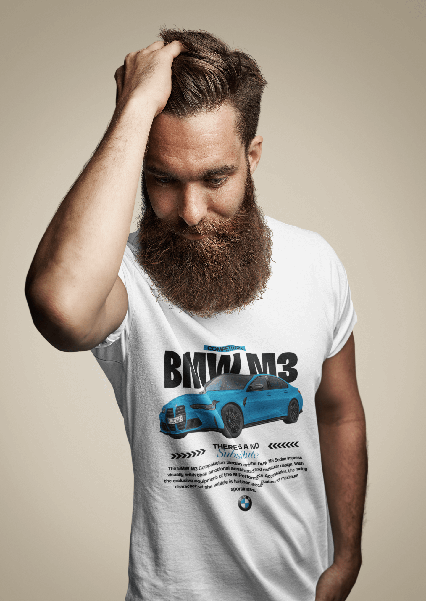 BMW M3 Competition Custom Graphic Tee - Personalized G80 Performance Blueprint Shirt