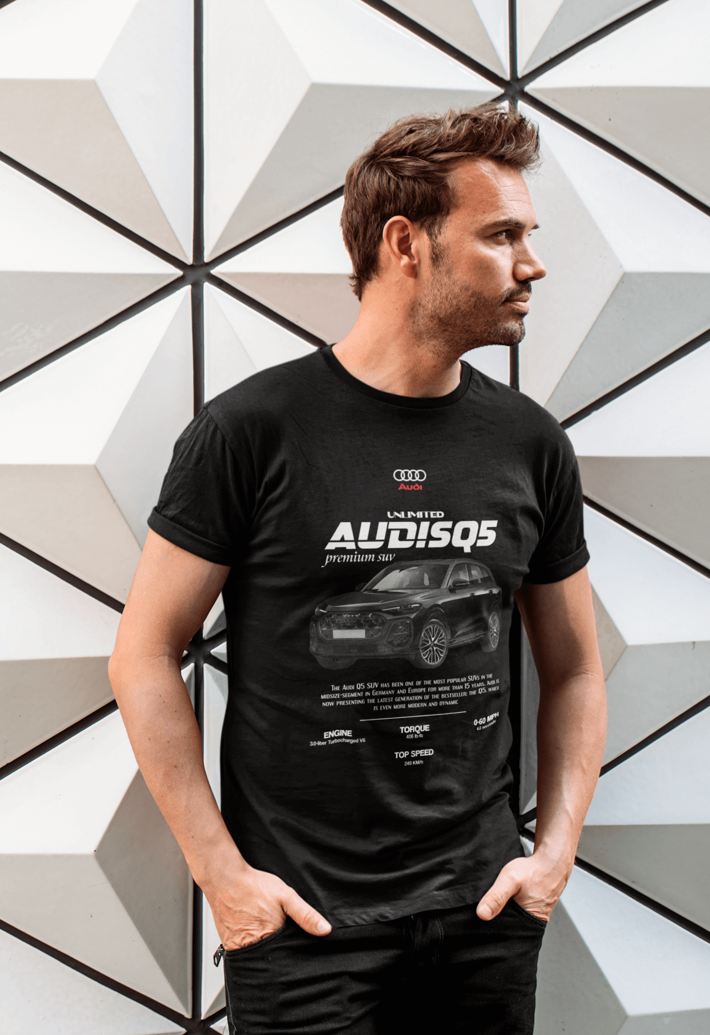 Audi SQ5 Graphic T-Shirt — Premium SUV Poster Artwork