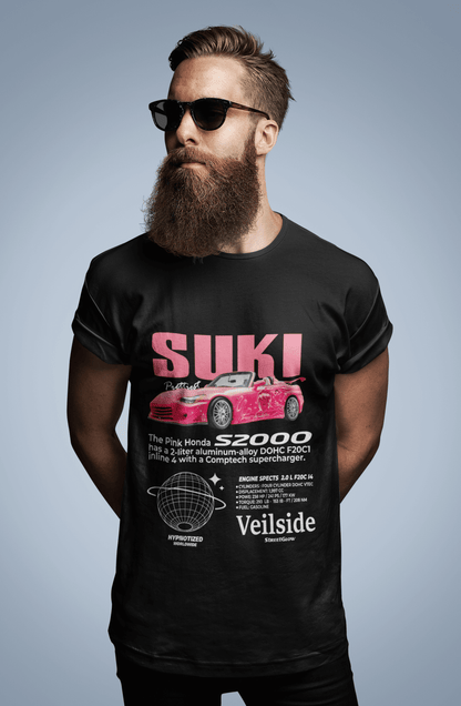 Honda S2000 “Suki Pink” Graphic T-Shirt — Photo & Poster Layout