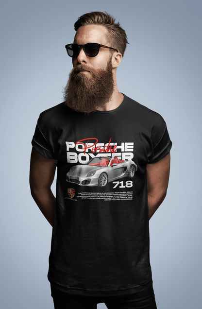 Porsche 718 Boxster Graphic T-Shirt — Photo Poster Artwork
