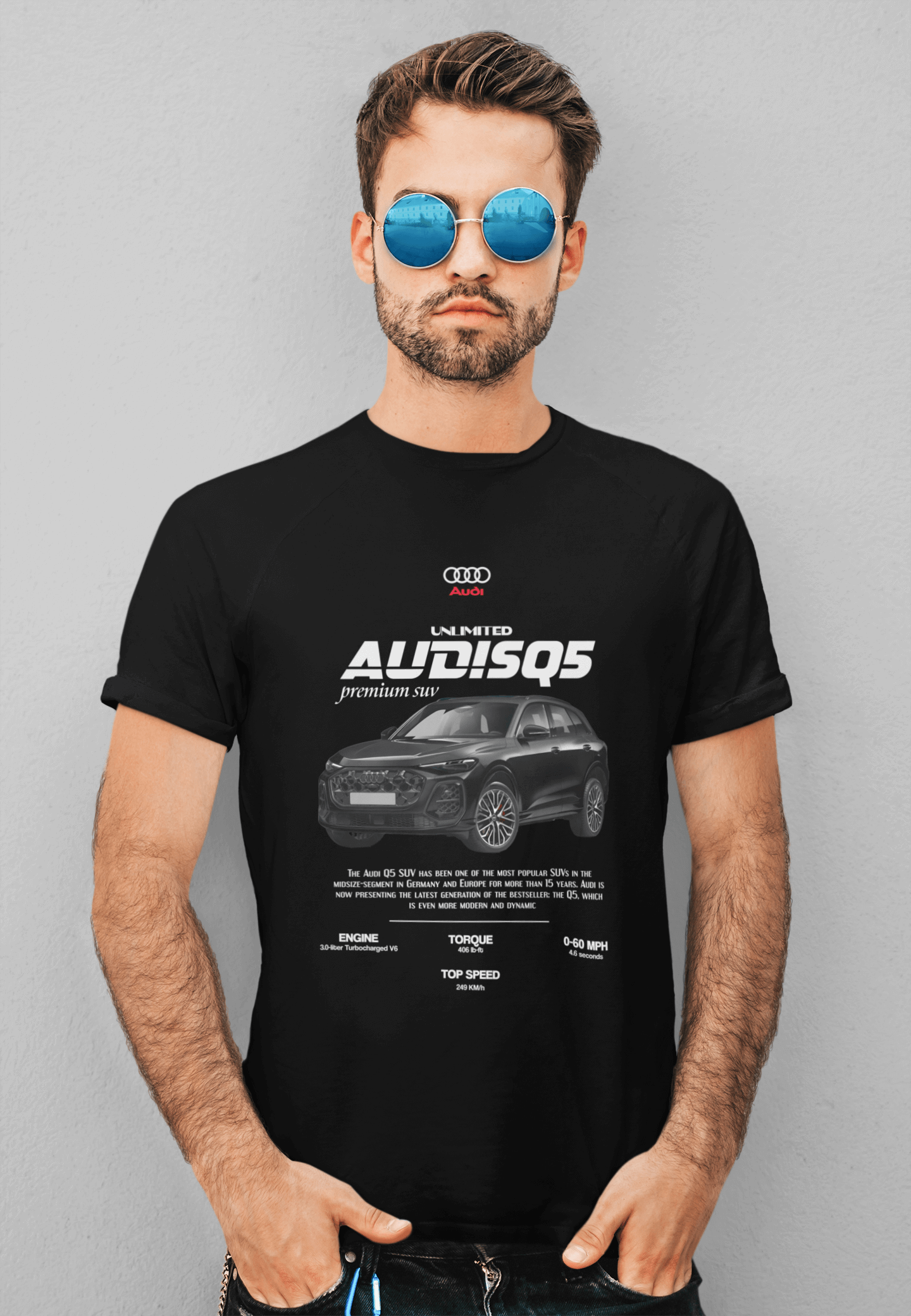 Audi SQ5 Graphic T-Shirt — Premium SUV Poster Artwork