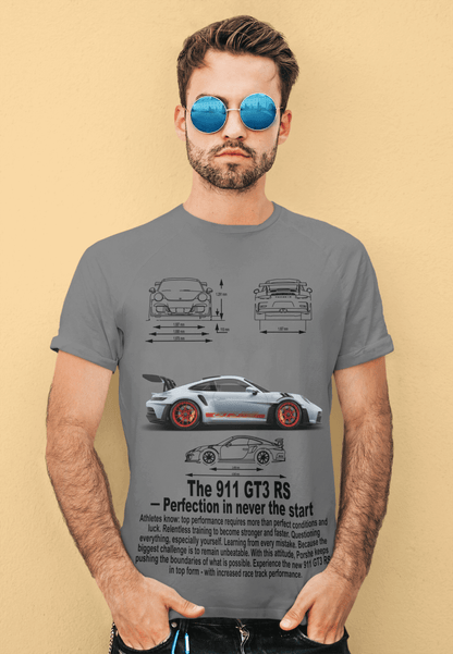Porsche 911 GT3 RS Graphic Tee — Blueprint Perfection Poster