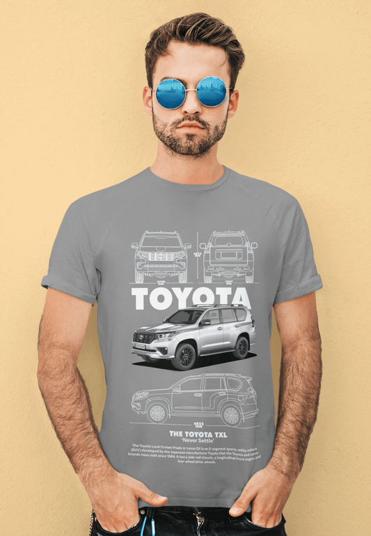 Toyota Land Cruiser TXL Blueprint Graphic T-Shirt