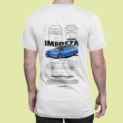 Subaru Impreza WRX STI Graphic Tee — Blueprint All-Wheel-Drive Poster