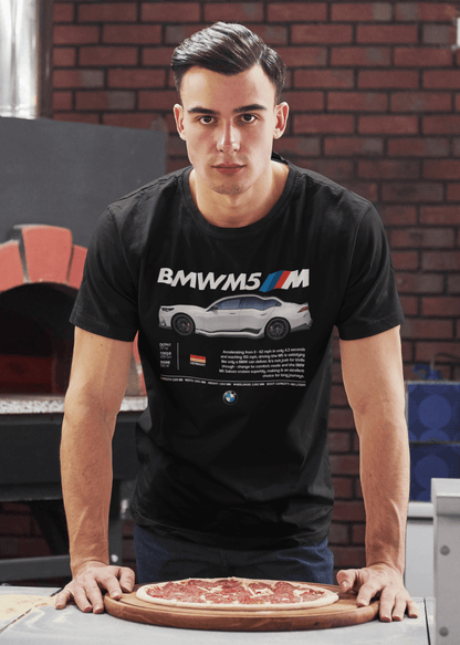 BMW M5 Performance Custom Graphic Tee - Personalized "Executive Athlete" Poster Shirt
