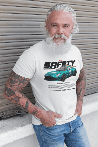 Aston Martin F1 Safety Car Graphic T-Shirt — Racing Poster + Photo