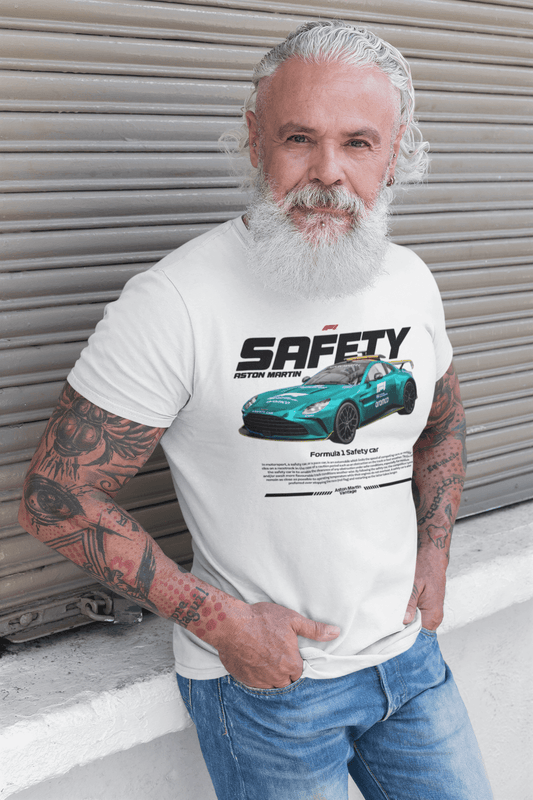 Aston Martin F1 Safety Car Graphic T-Shirt — Racing Poster + Photo