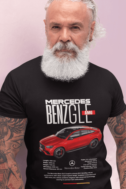 Mercedes-Benz GLE Coupe AMG Graphic T-Shirt — Racing Poster Artwork