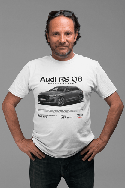 Audi RS Q8 Graphic T‑Shirt — Performance Poster Artwork