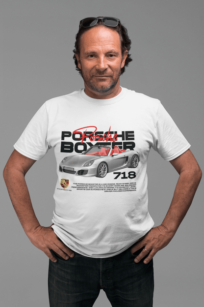 Porsche 718 Boxster Graphic T-Shirt — Photo Poster Artwork