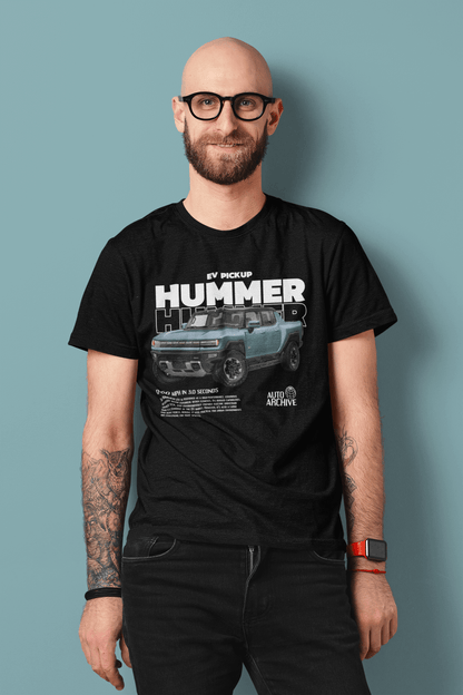 Hummer EV Pickup Graphic T-Shirt — Photo & Poster Layout