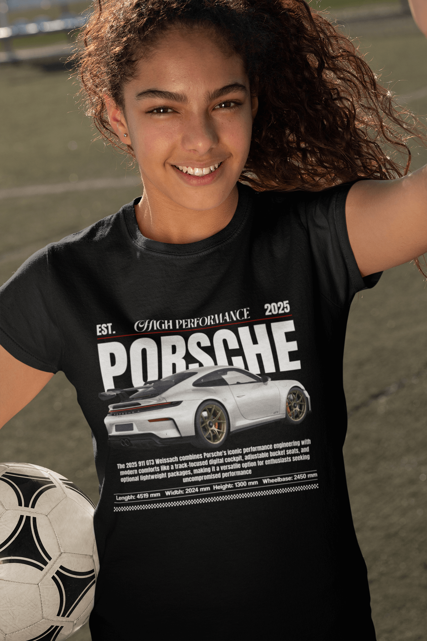 Porsche 911 GT3 Weissach Graphic Tee — High Performance Track Poster