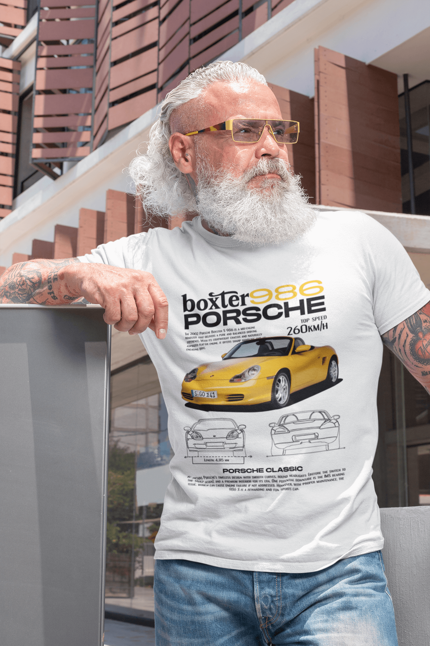 Porsche Boxster 986 Graphic Tee — Classic Roadster Poster