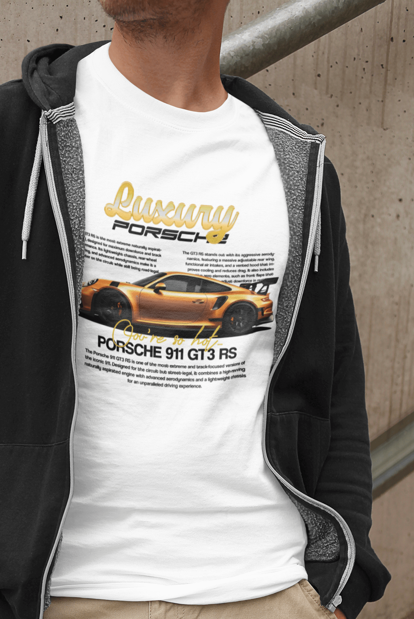 Porsche 911 GT3 RS Graphic Tee — Luxury You're So Hot