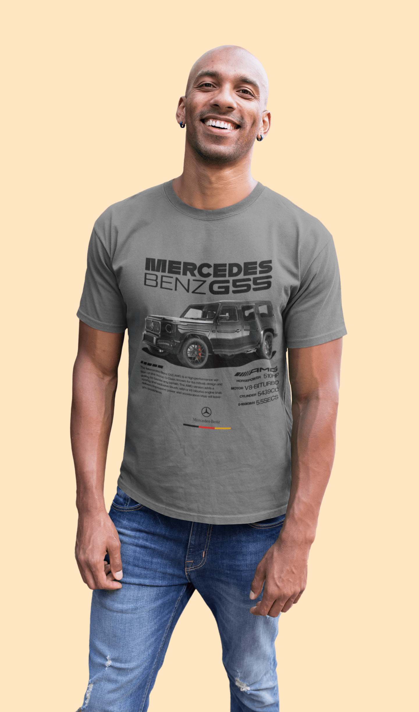 Mercedes-Benz G55 Graphic T-Shirt — Photo & Typography