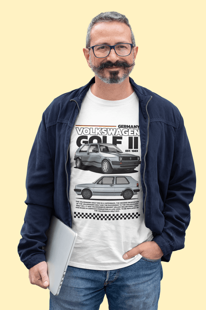 Volkswagen Golf MK2 Graphic T-Shirt — Racing Poster Artwork