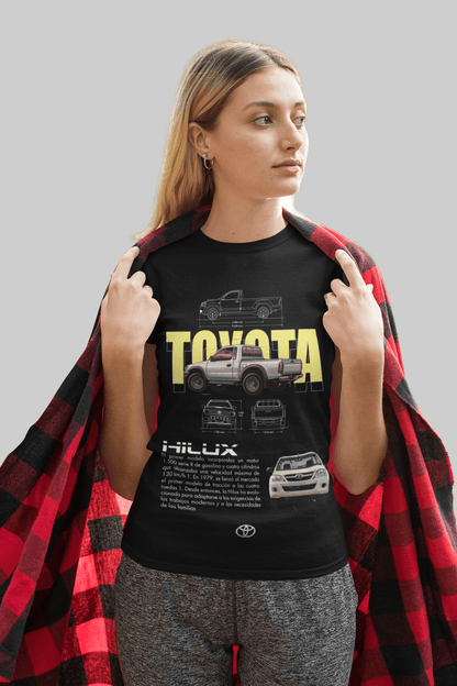 Toyota Hilux Pickup Graphic T-Shirt — Blueprint Style