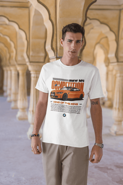 BMW M4 Competition Custom Graphic Tee - Personalized G82 Performance Blueprint Shirt